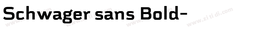 Schwager sans Bold字体转换